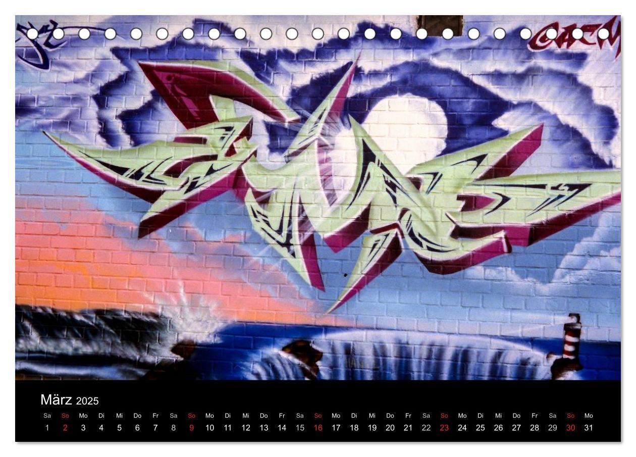 Bild: 9783435769926 | Graffiti - Kunst aus der Dose (Tischkalender 2025 DIN A5 quer),...