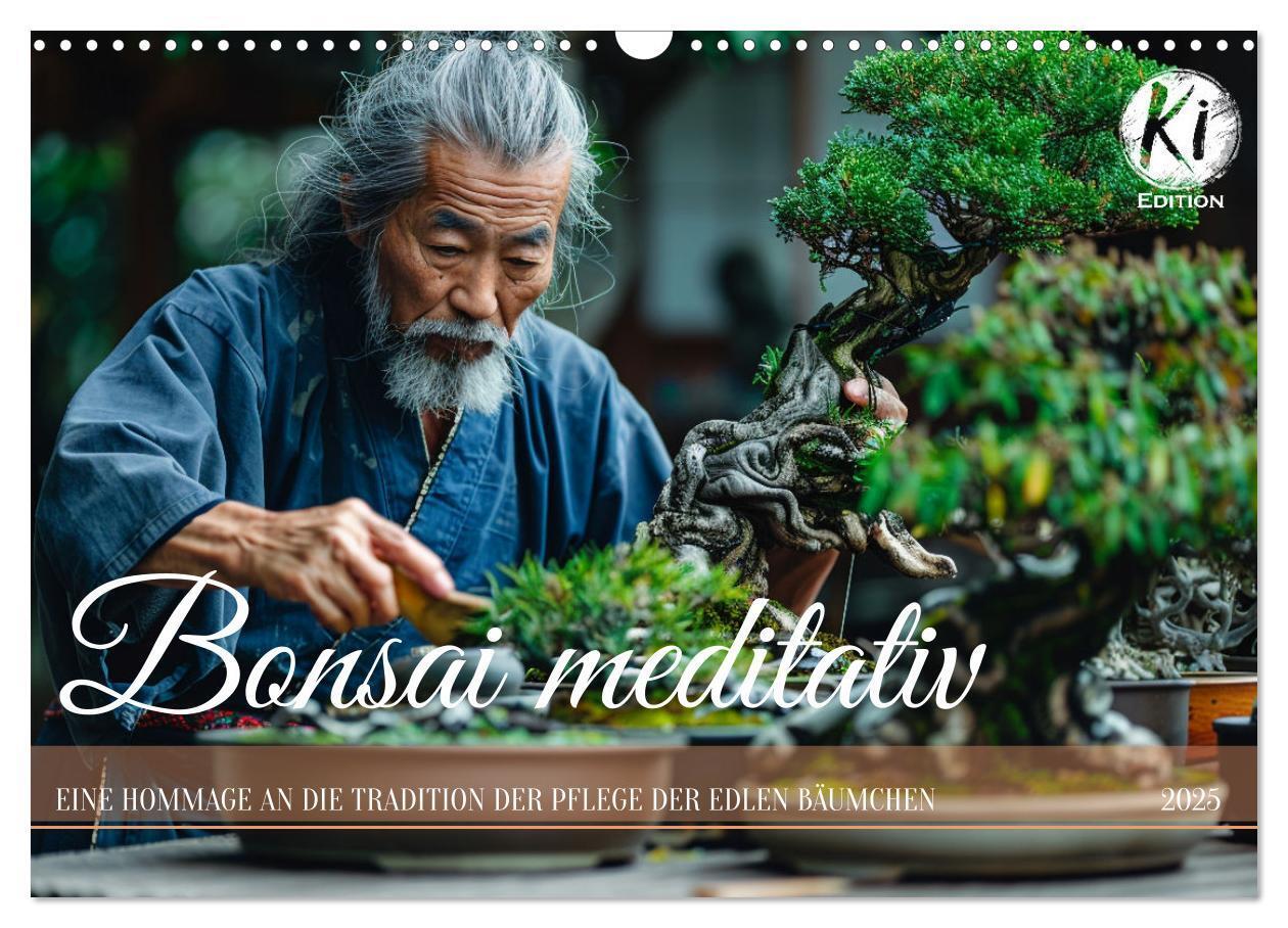 Cover: 9783383822254 | Bonsai meditativ (Wandkalender 2025 DIN A3 quer), CALVENDO...