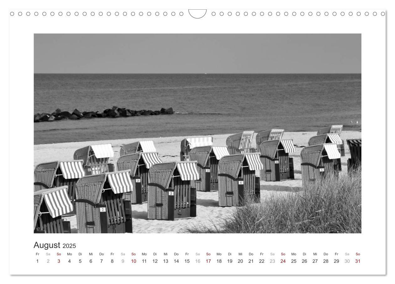 Bild: 9783435291328 | Monochrom Meer (Wandkalender 2025 DIN A3 quer), CALVENDO...