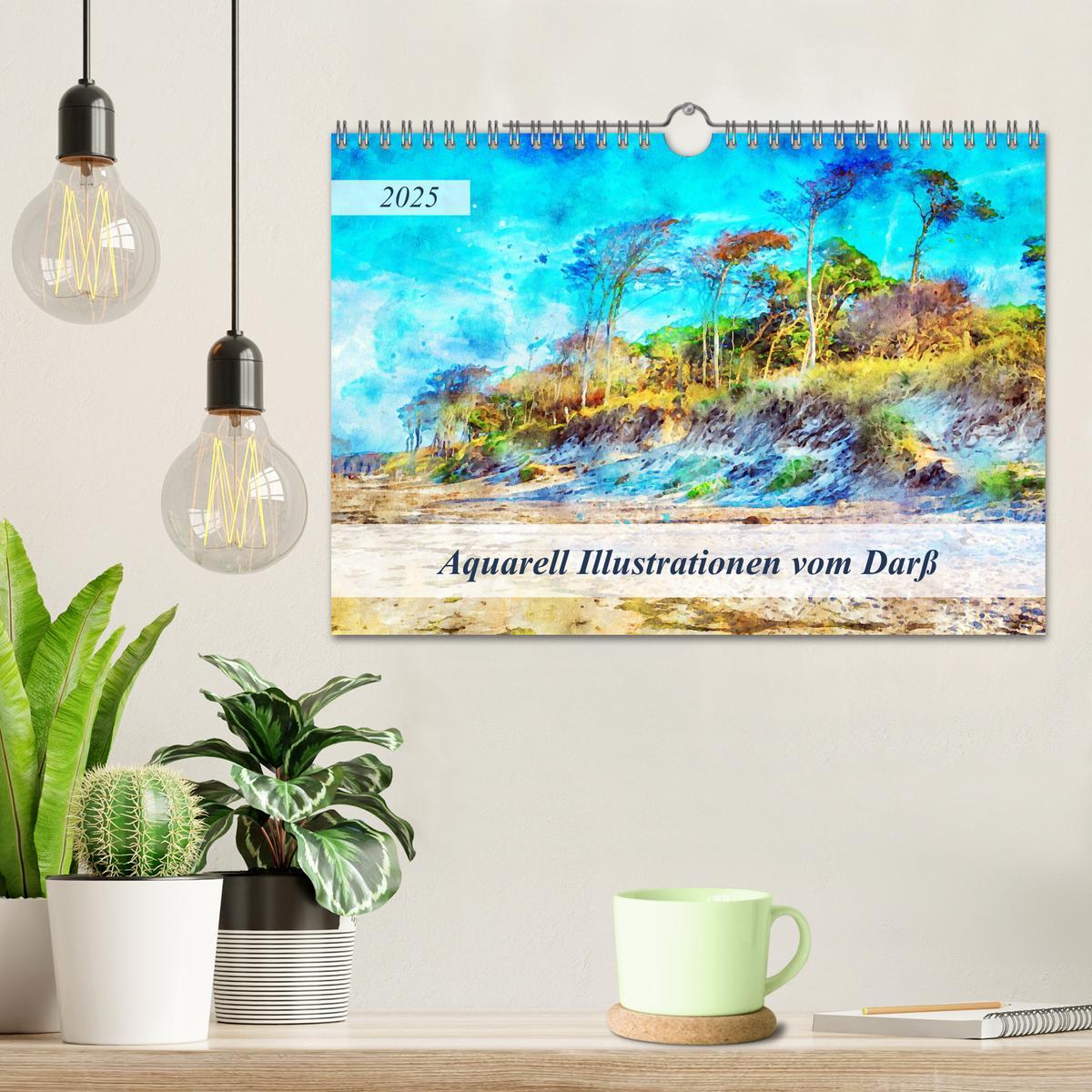 Bild: 9783435145140 | Aquarell Illustrationen vom Darß (Wandkalender 2025 DIN A4 quer),...