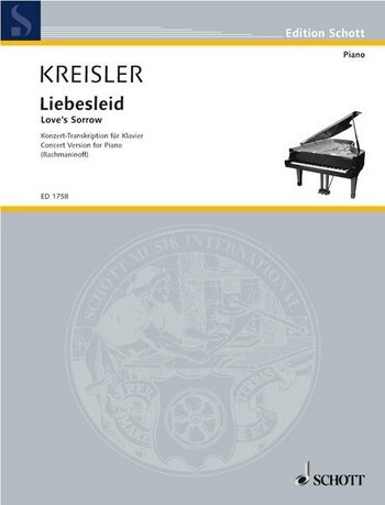 Cover: 9790001034715 | Liebesleid ( Rachmaninoff ) | Fritz Kreisler | Buch | Schott Music