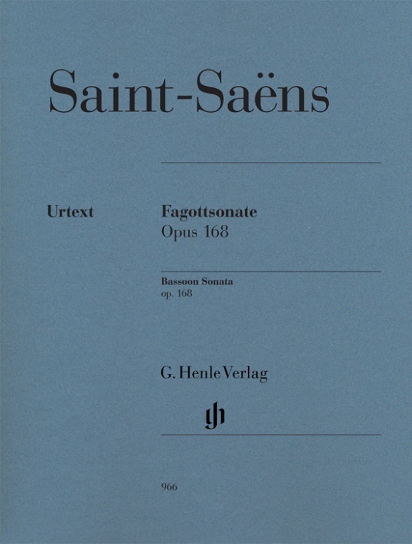 Cover: 9790201809663 | Saint-Saëns, Camille - Fagottsonate op. 168 | Peter Jost | Taschenbuch