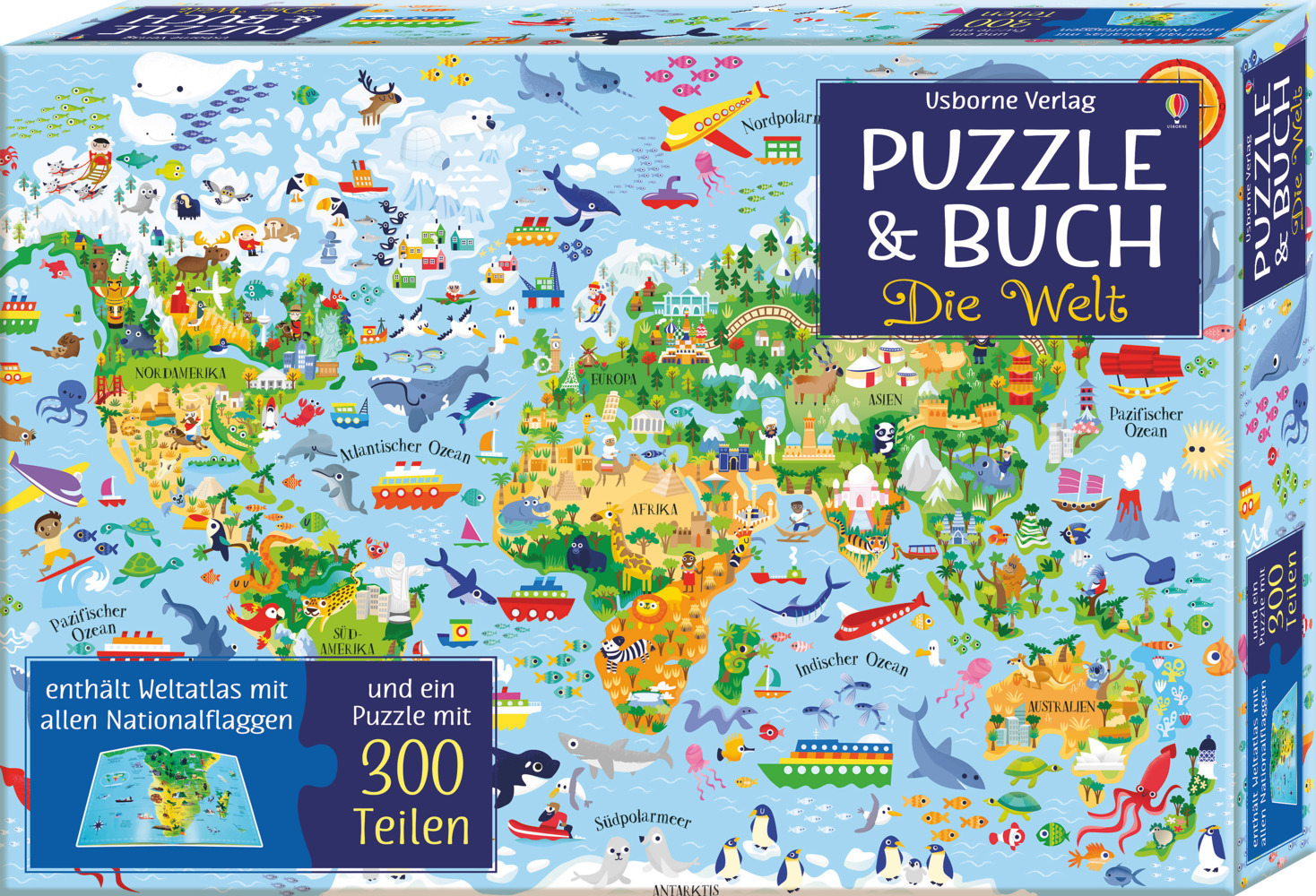 Cover: 9781782328636 | Puzzle &amp; Buch: Die Welt | Sam Baer | Spiel | 32 S. | Deutsch | 2018