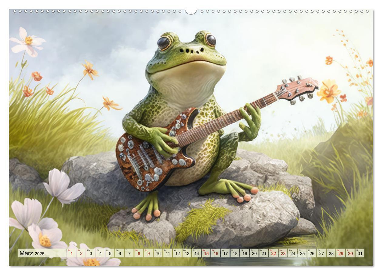 Bild: 9783383915970 | Frosch Konzert (Wandkalender 2025 DIN A2 quer), CALVENDO...