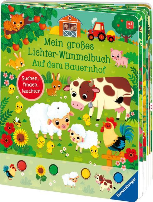 Bild: 9783473410415 | Mein großes Lichter-Wimmelbuch: Auf dem Bauernhof | Sandra Grimm