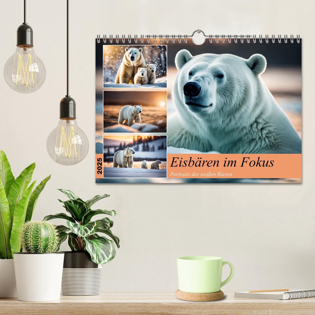 Bild: 9783383819957 | Eisbären im Fokus (Wandkalender 2025 DIN A4 quer), CALVENDO...