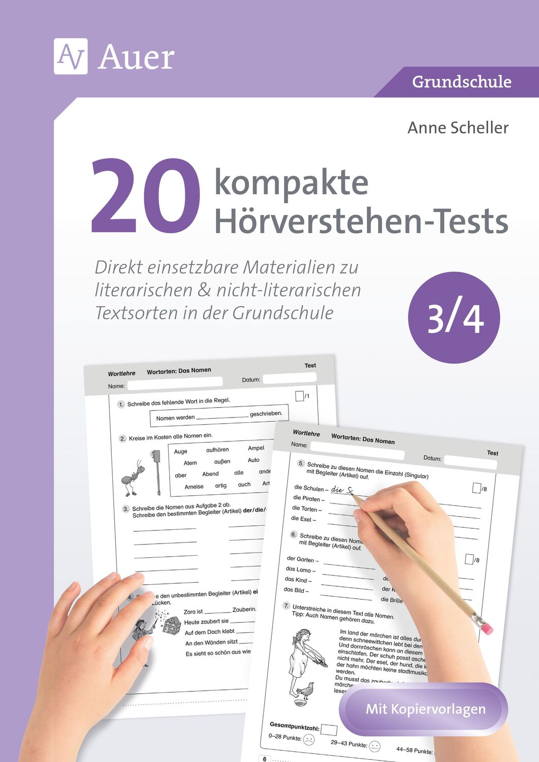Cover: 9783403086086 | 20 kompakte Hörverstehen-Tests für Klasse 3/4 | Anne Scheller | Bundle