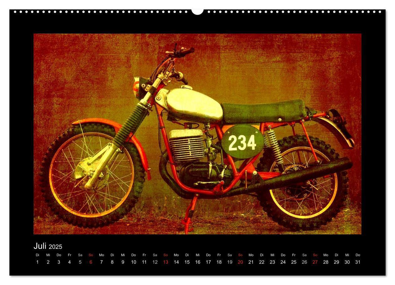 Bild: 9783435839360 | Motorrad Oldtimer (Wandkalender 2025 DIN A2 quer), CALVENDO...