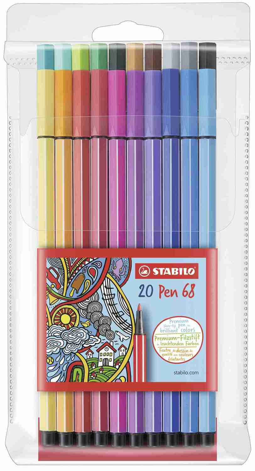 Cover: 4006381116718 | STABILO Filzstift Premium-Filzstift Pen 68, 20er Set | 6820/PL | 2023