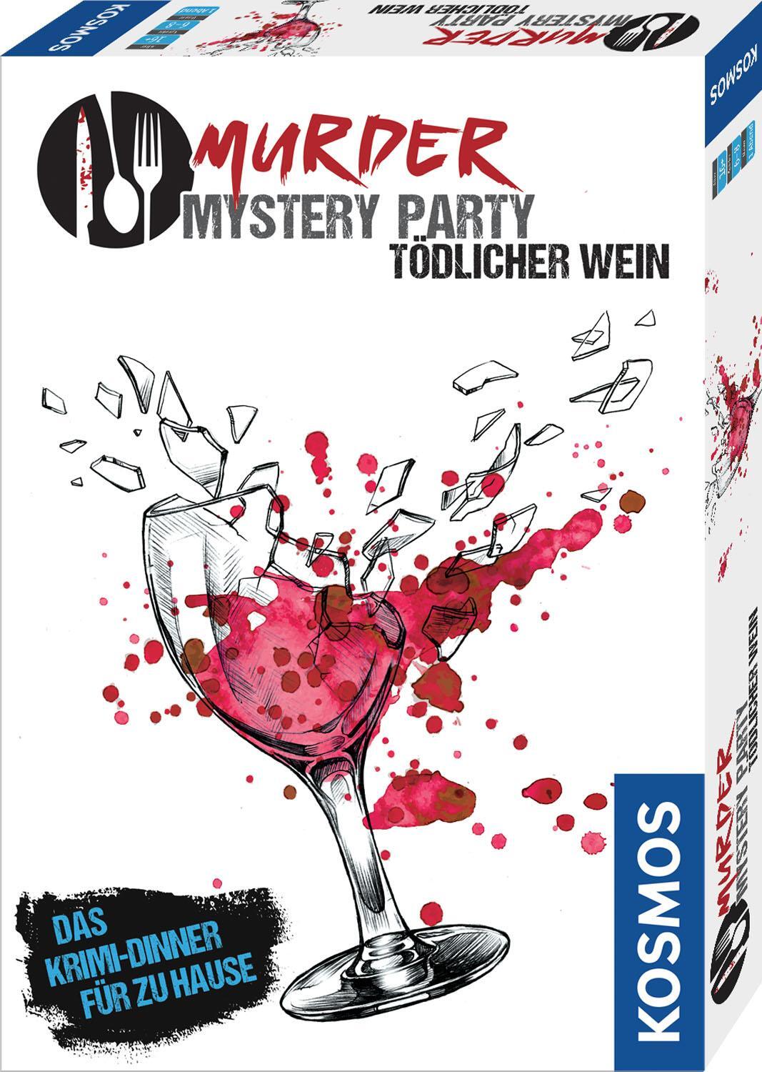 Cover: 4002051695125 | Murder Mystery Party - Tödlicher Wein | 6 - 8 Spieler | Spiel | 2019
