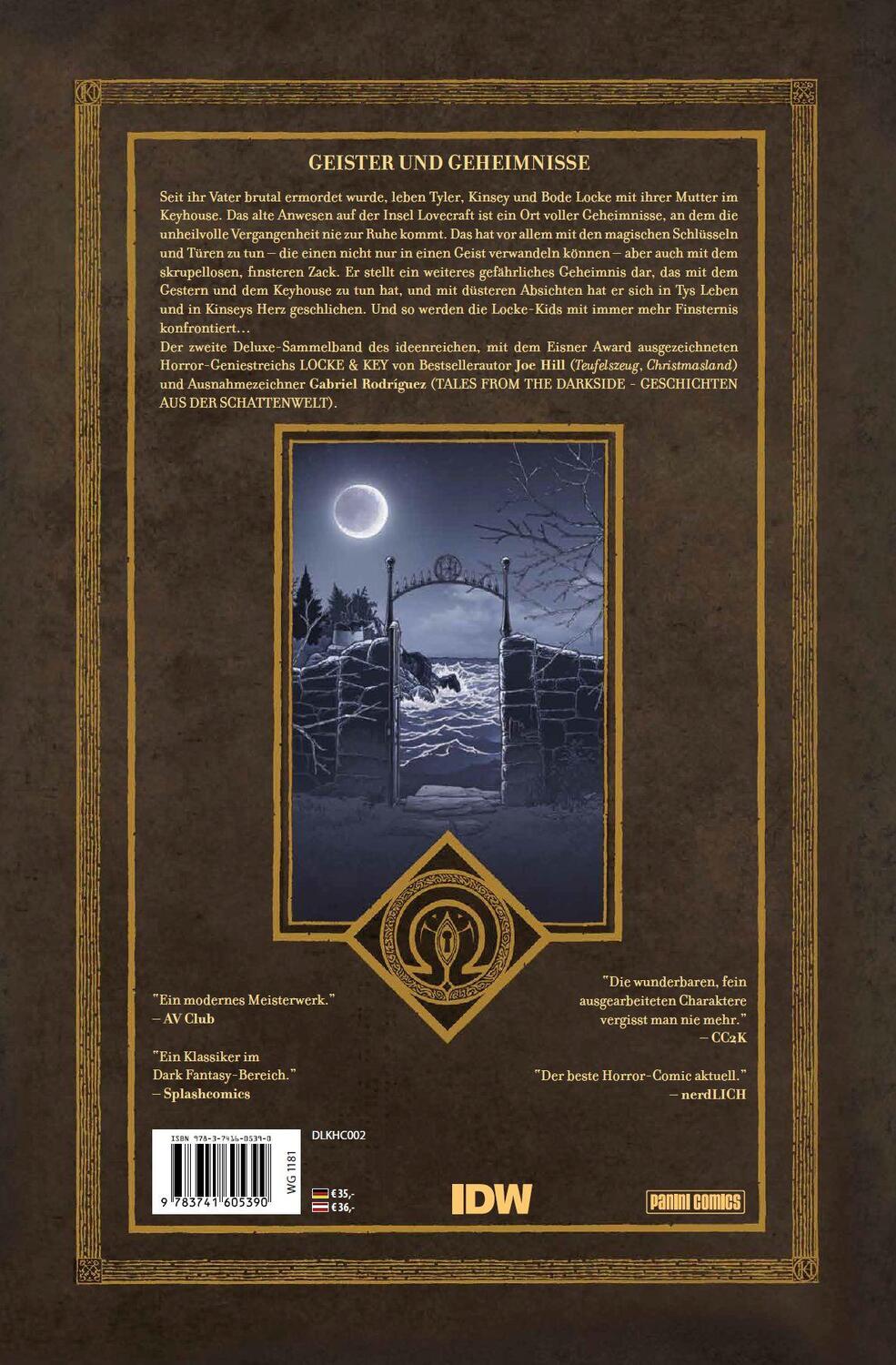 Rückseite: 9783741605390 | Locke &amp; Key Master-Edition | Bd. 2 | Joe Hill (u. a.) | Buch | 320 S.