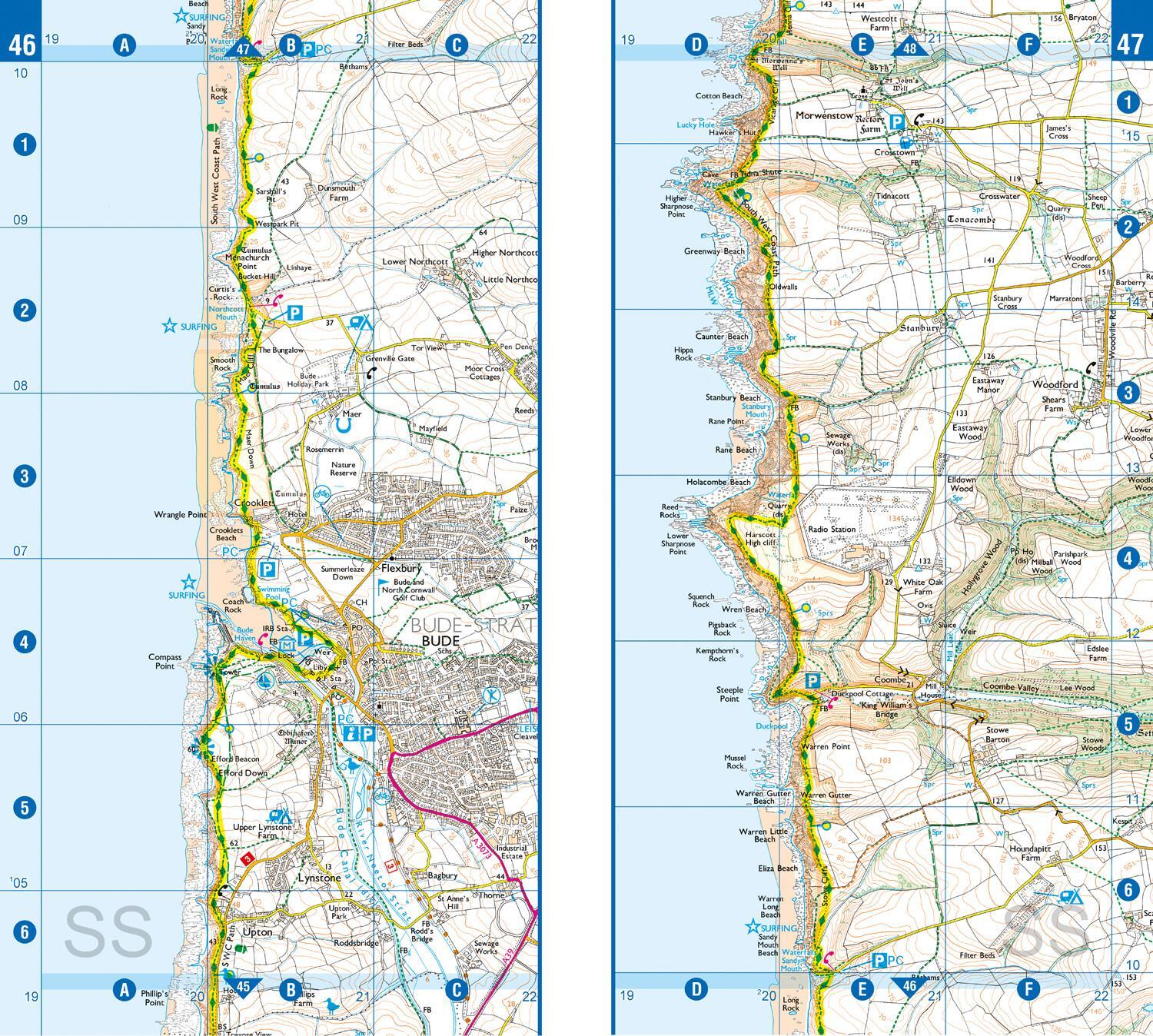 Bild: 9781782571568 | SW Coast Path North Cornwall Adventure Atlas | Taschenbuch | 60 S.