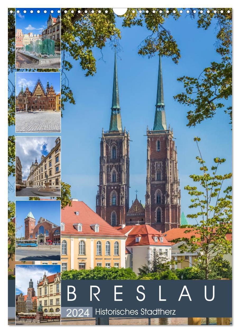 Cover: 9783675460508 | BRESLAU Historisches Stadtherz (Wandkalender 2024 DIN A3 hoch),...