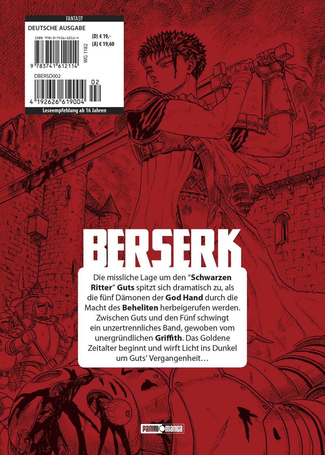 Rückseite: 9783741612114 | Berserk: Ultimative Edition | Bd. 2 | Kentaro Miura | Taschenbuch