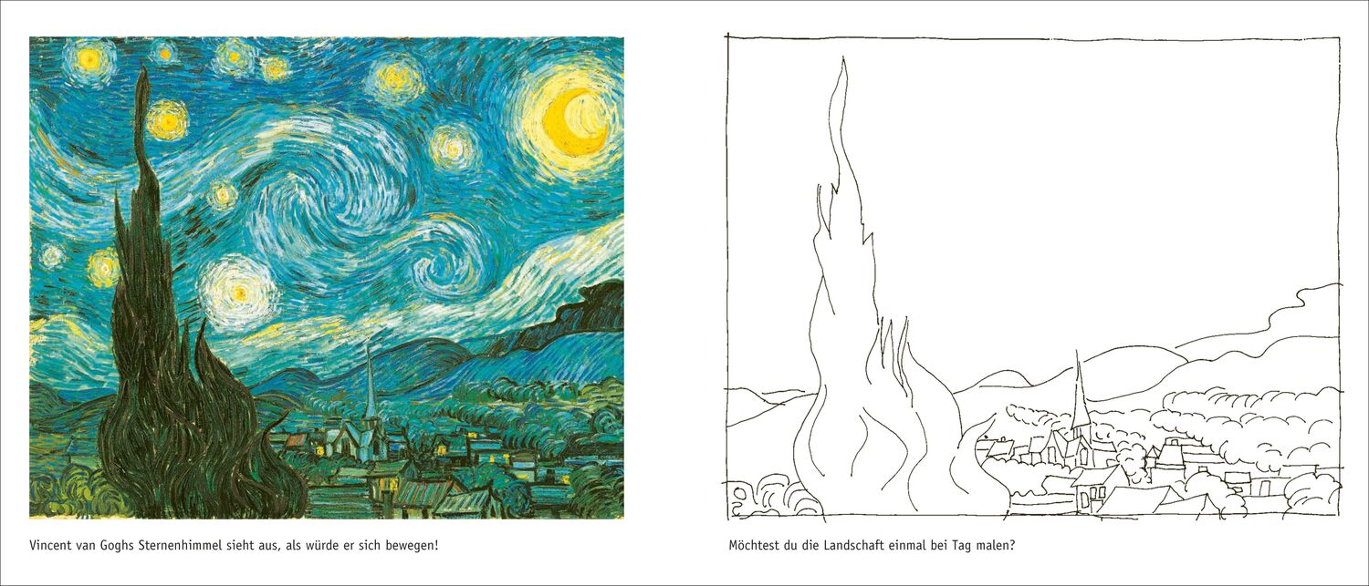 Bild: 9783791373423 | Vincent van Gogh | Das Kunst-Sticker-Mal-Buch | Annette Roeder | 32 S.