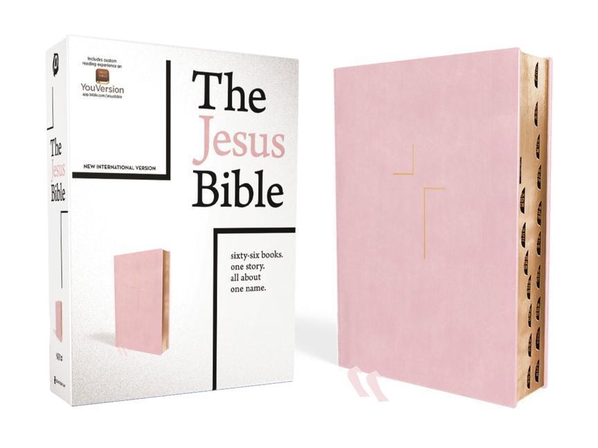 Cover: 9780310452300 | The Jesus Bible, NIV Edition, Leathersoft Over Board, Pink,...