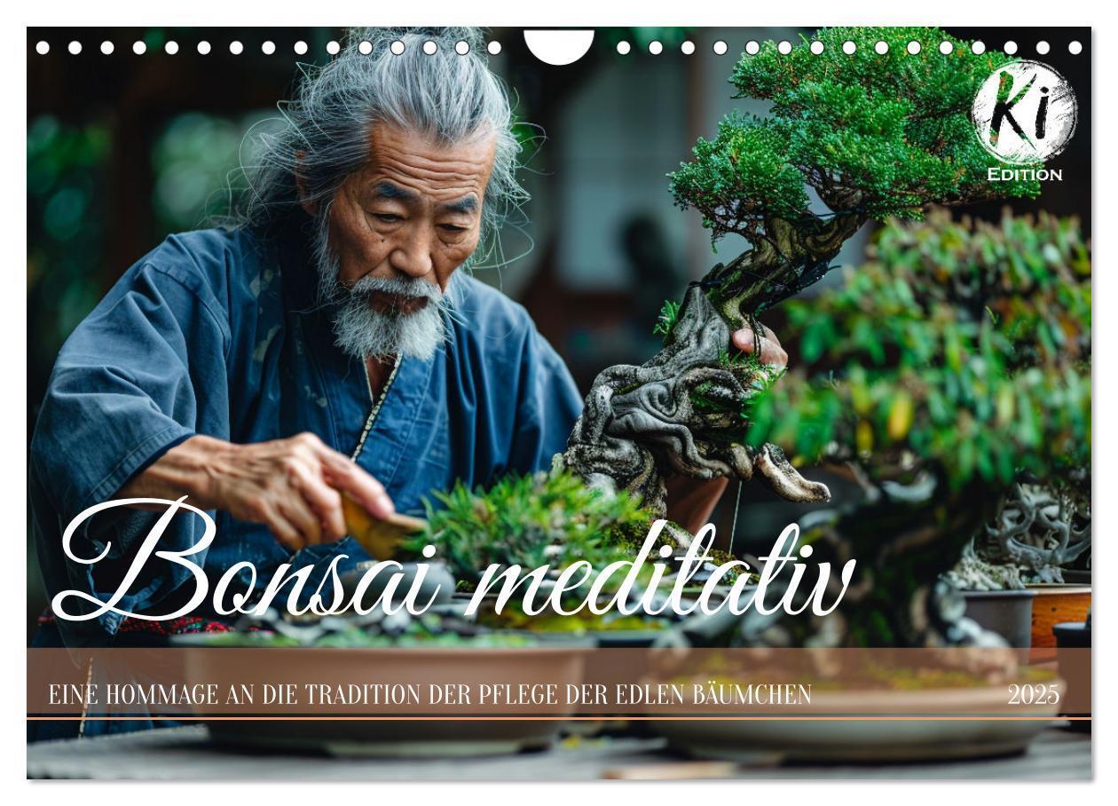 Cover: 9783383822230 | Bonsai meditativ (Wandkalender 2025 DIN A4 quer), CALVENDO...