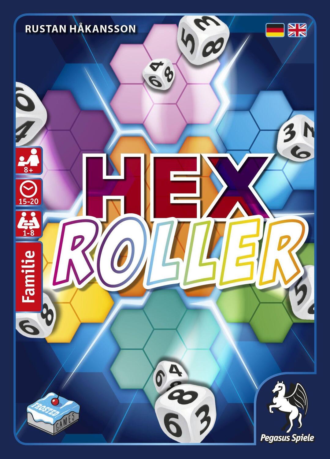 Cover: 4250231718670 | HexRoller (Frosted Games) | Spiel | Deutsch | 2019 | Pegasus