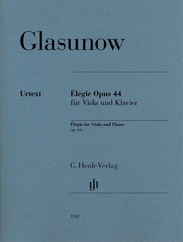 Cover: 9790201812410 | Élégie op 44 für Viola und Klavier | Alexander Glasunow | Taschenbuch