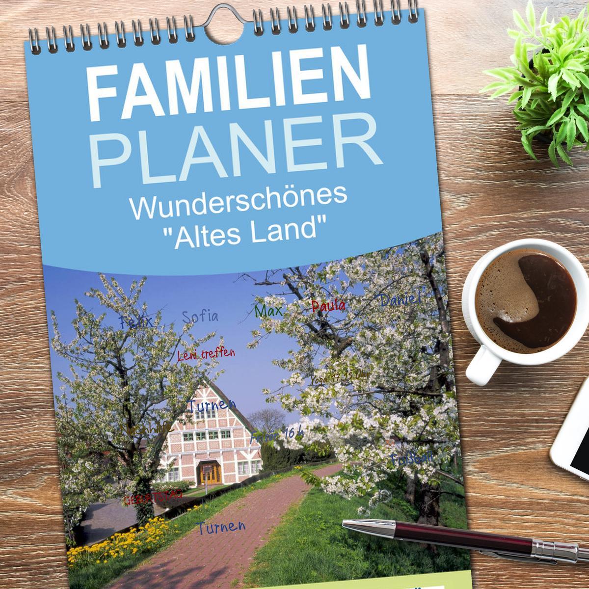 Bild: 9783457118238 | Familienplaner 2025 - Wunderschönes "Altes Land" mit 5 Spalten...