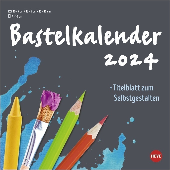 Cover: 9783756401994 | Bastelkalender 2024 anthrazit klein. Blanko-Kalender zum Basteln...