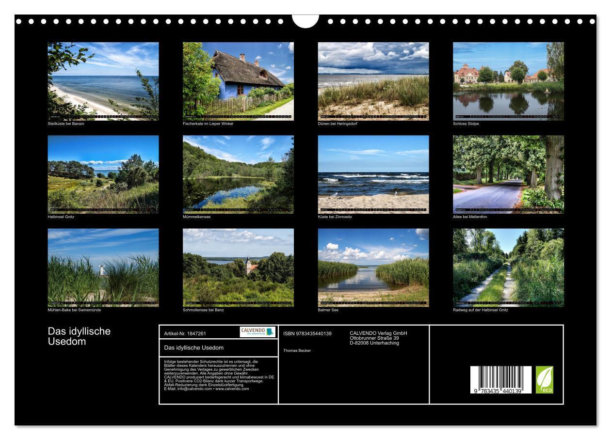 Bild: 9783435440139 | Das idyllische Usedom (Wandkalender 2025 DIN A3 quer), CALVENDO...