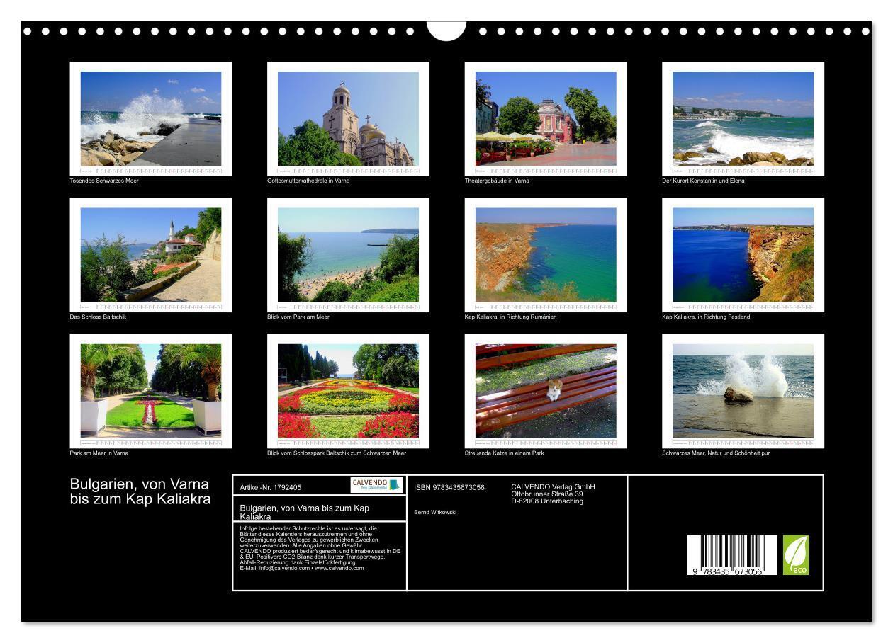 Bild: 9783435673056 | Bulgarien, von Varna bis zum Kap Kaliakra (Wandkalender 2025 DIN A3...