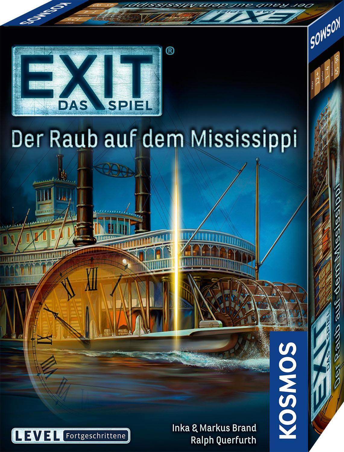 Cover: 4002051691721 | EXIT - Der Raub auf dem Mississippi | 1 - 4 Spieler | Spiel | Deutsch