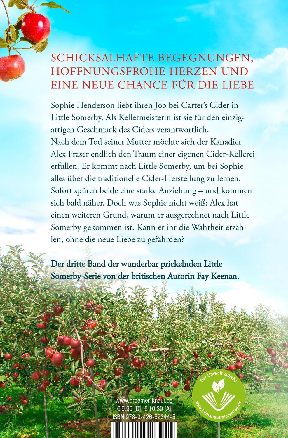 Rückseite: 9783426523445 | Sommerglück im Apfelgarten | Roman | Fay Keenan | Taschenbuch | 336 S.