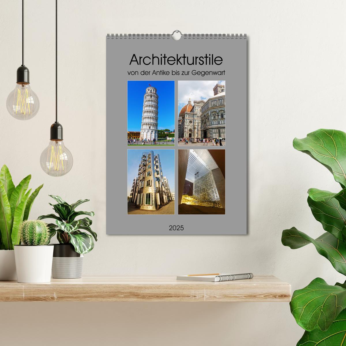 Bild: 9783435949045 | Architekturstile von der Antike bis zur Gegenwart (Wandkalender...