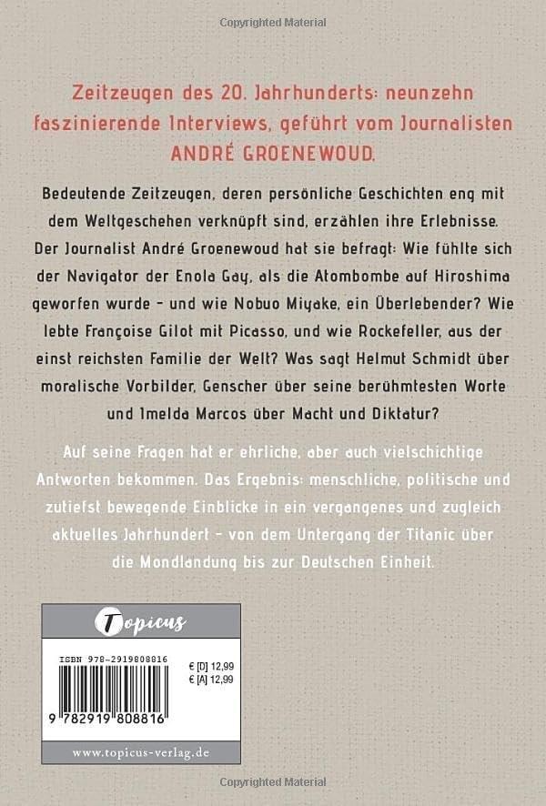 Rückseite: 9782919808816 | Das wollte ich Ihnen noch sagen | Ein Jahrhundert im Gespräch | Buch