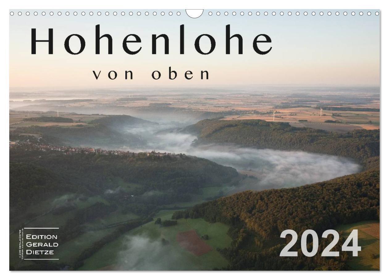 Cover: 9783383420375 | Hohenlohe von oben (Wandkalender 2024 DIN A3 quer), CALVENDO...