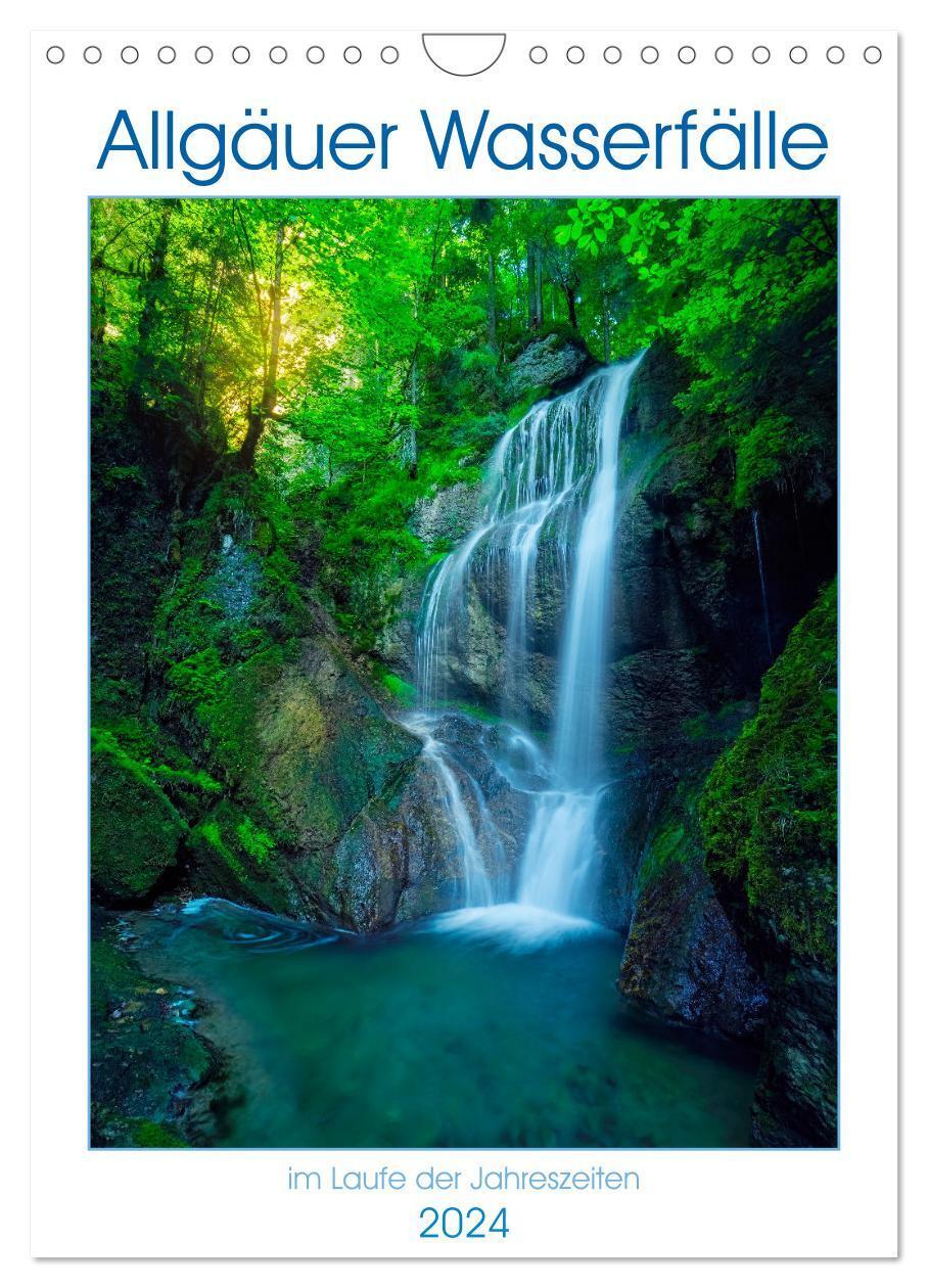 Cover: 9783675915565 | Allgäuer Wasserfälle (Wandkalender 2024 DIN A4 hoch), CALVENDO...