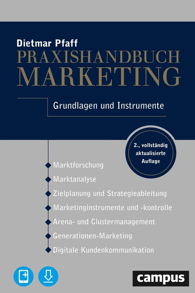 Cover: 9783593512105 | Praxishandbuch Marketing, m. 1 Buch, m. 1 E-Book | Dietmar Pfaff