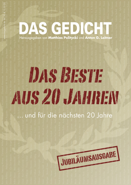 Cover: 9783929433722 | Das Gedicht. Zeitschrift /Jahrbuch für Lyrik, Essay und Kritik /...