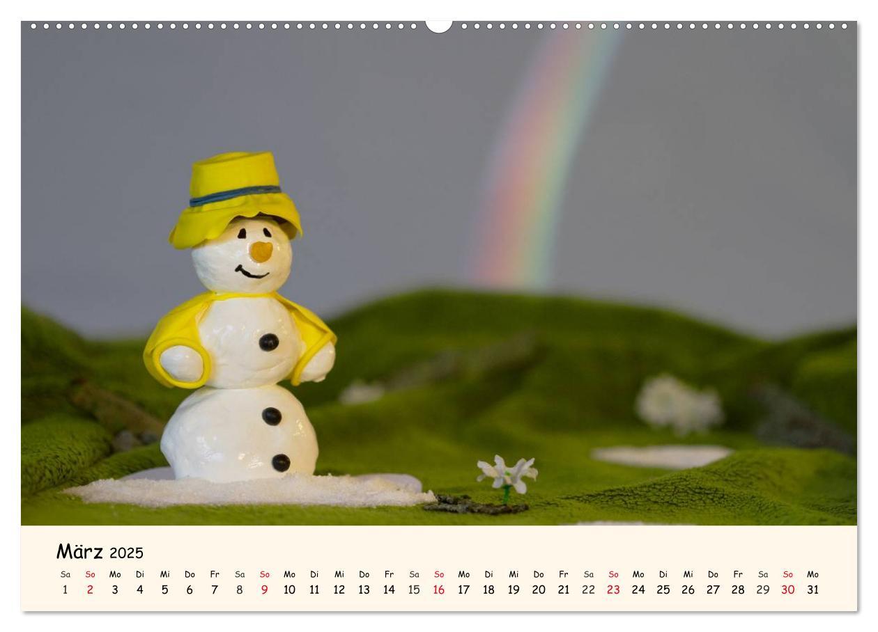 Bild: 9783435804016 | Schneemann des Monats 2025 (Wandkalender 2025 DIN A2 quer),...