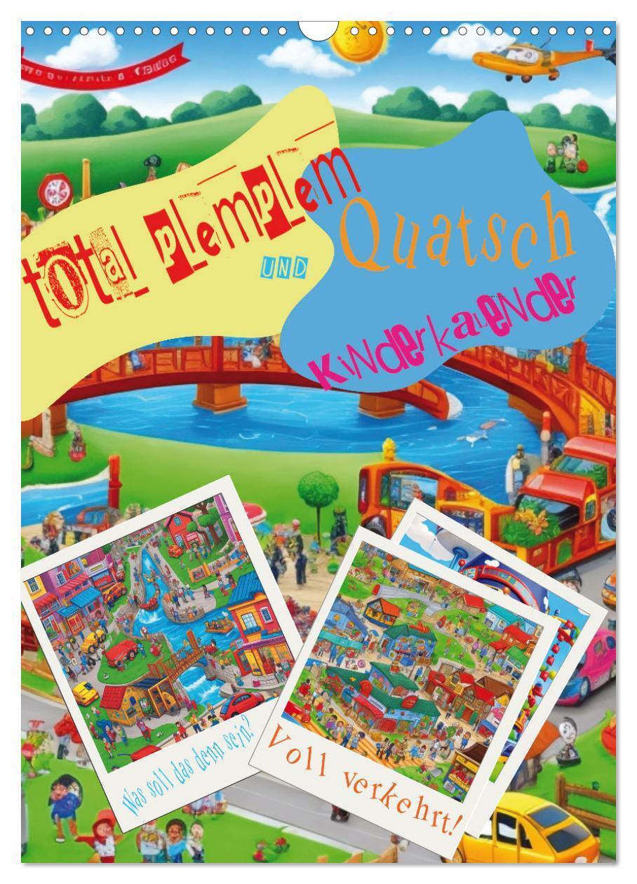 Cover: 9783383648496 | total plemplem und Quatsch Kinderkalender (Wandkalender 2024 DIN A3...