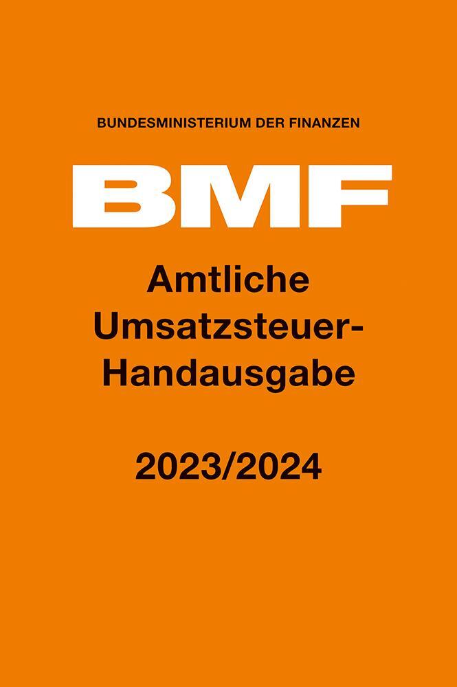 Cover: 9783415075252 | Amtliche Umsatzsteuer-Handausgabe 2023/2024 | Finanzen | Taschenbuch