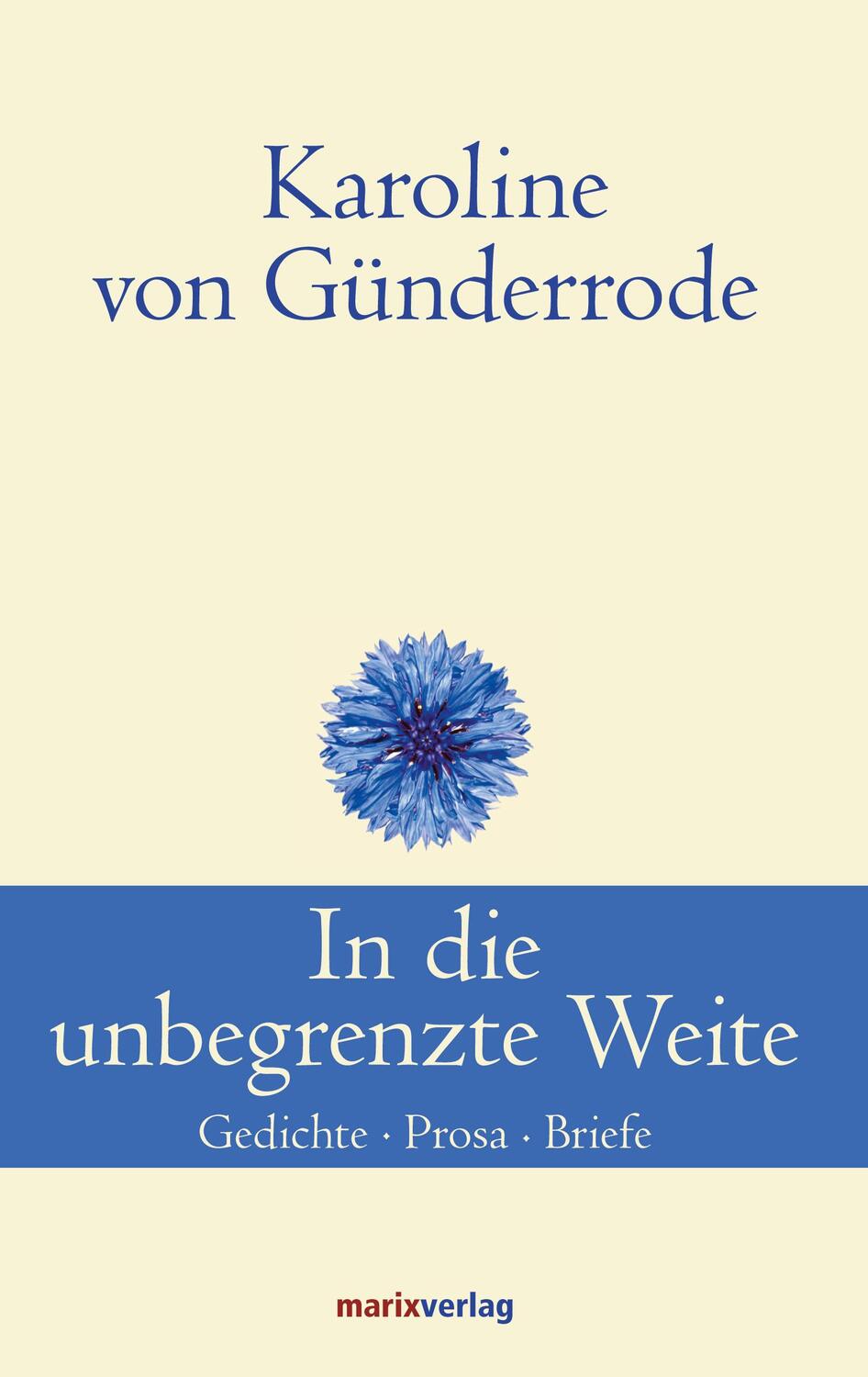 Cover: 9783865393616 | In die unbegrenzte Weite | Gedichte, Prosa, Briefe | Günderrode | Buch