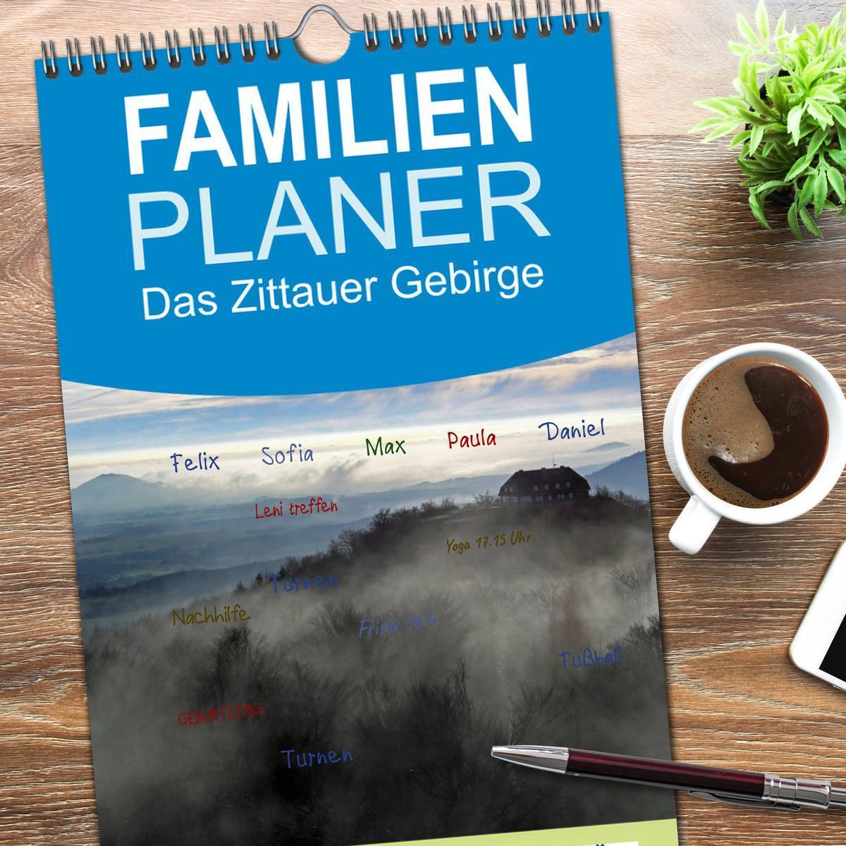 Bild: 9783457114681 | Familienplaner 2025 - Das Zittauer Gebirge - mit 5 Spalten...