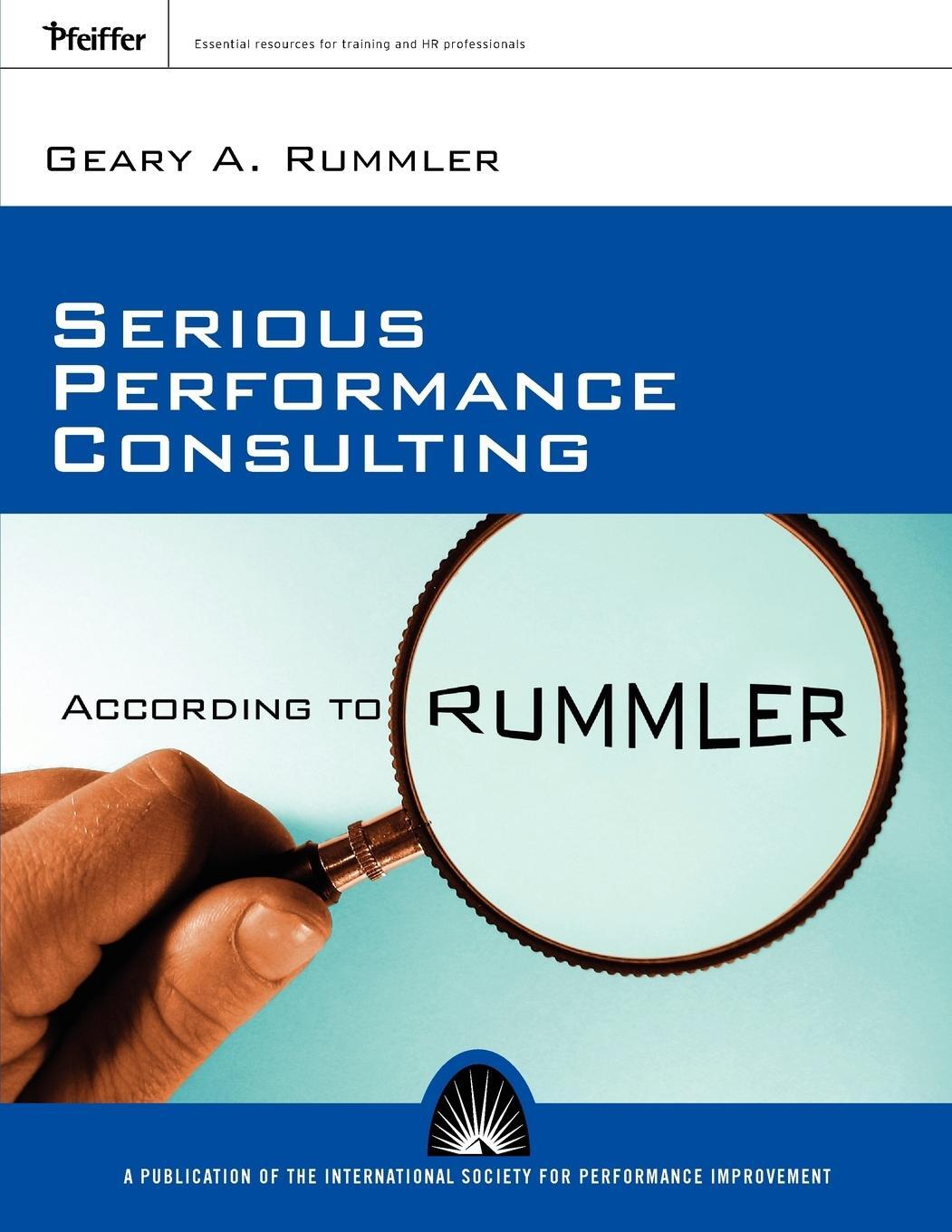 Cover: 9780787996161 | Serious Performance Consulting P | Geary A. Rummler | Taschenbuch