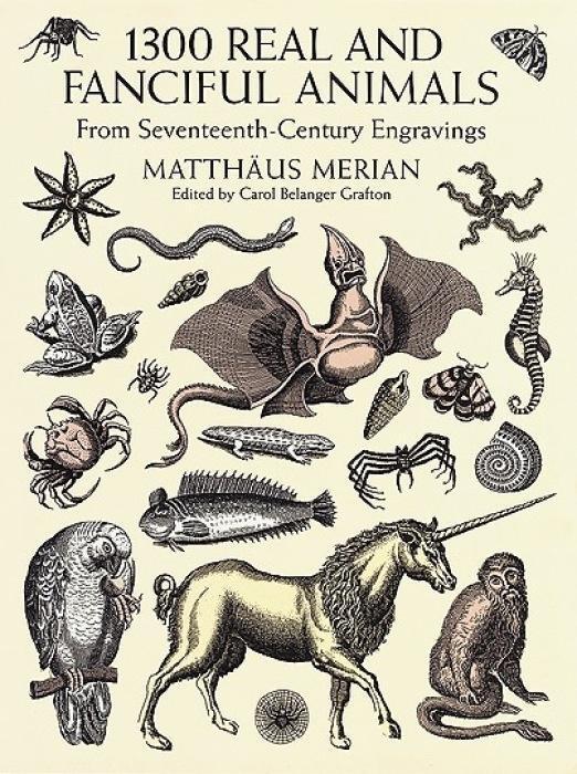 Cover: 9780486402376 | 1300 Real and Fanciful Animals | From Seventeenth-Century Engravings
