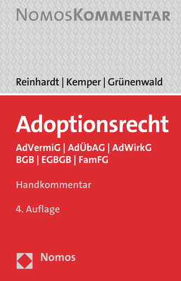 Cover: 9783848769384 | Adoptionsrecht | Jörg Reinhardt (u. a.) | Taschenbuch | 365 S. | 2021
