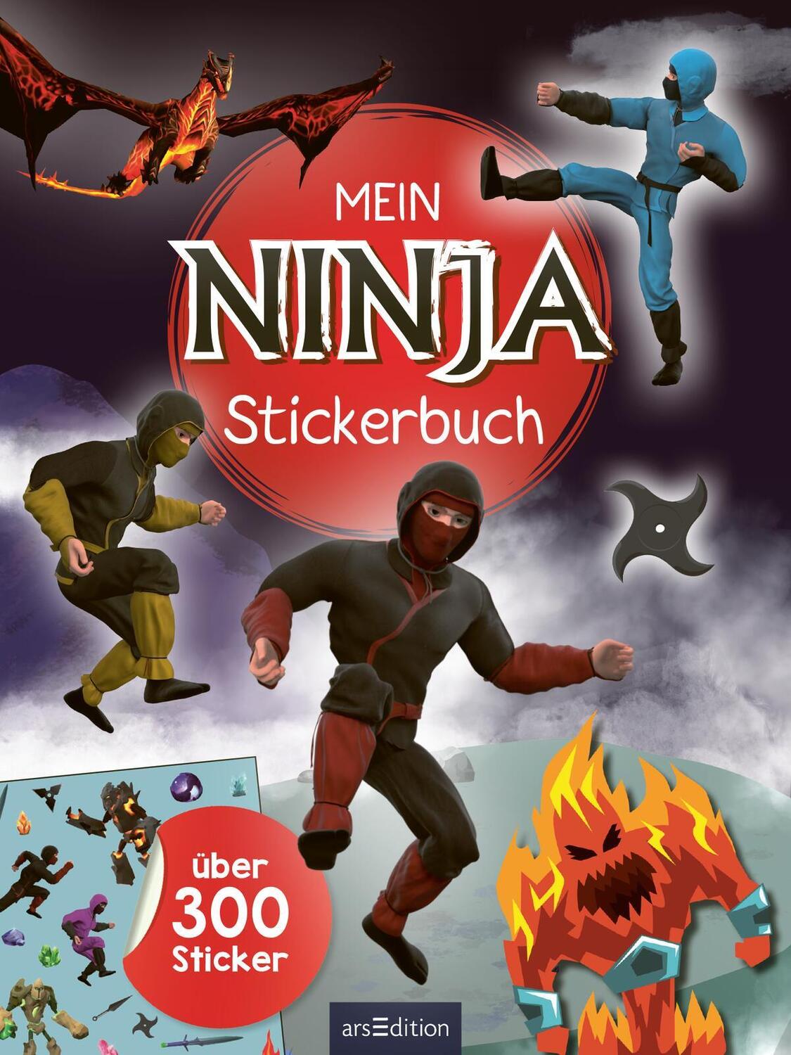 Bild: 9783845854335 | Mein Ninja-Stickerbuch | Über 300 Sticker | Taschenbuch | 40 S. | 2023