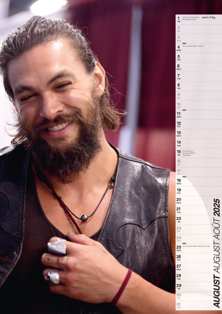 Bild: 9798893610451 | Jason Momoa Kalender 2025 | Der Star aus Aquaman und Game of Thrones