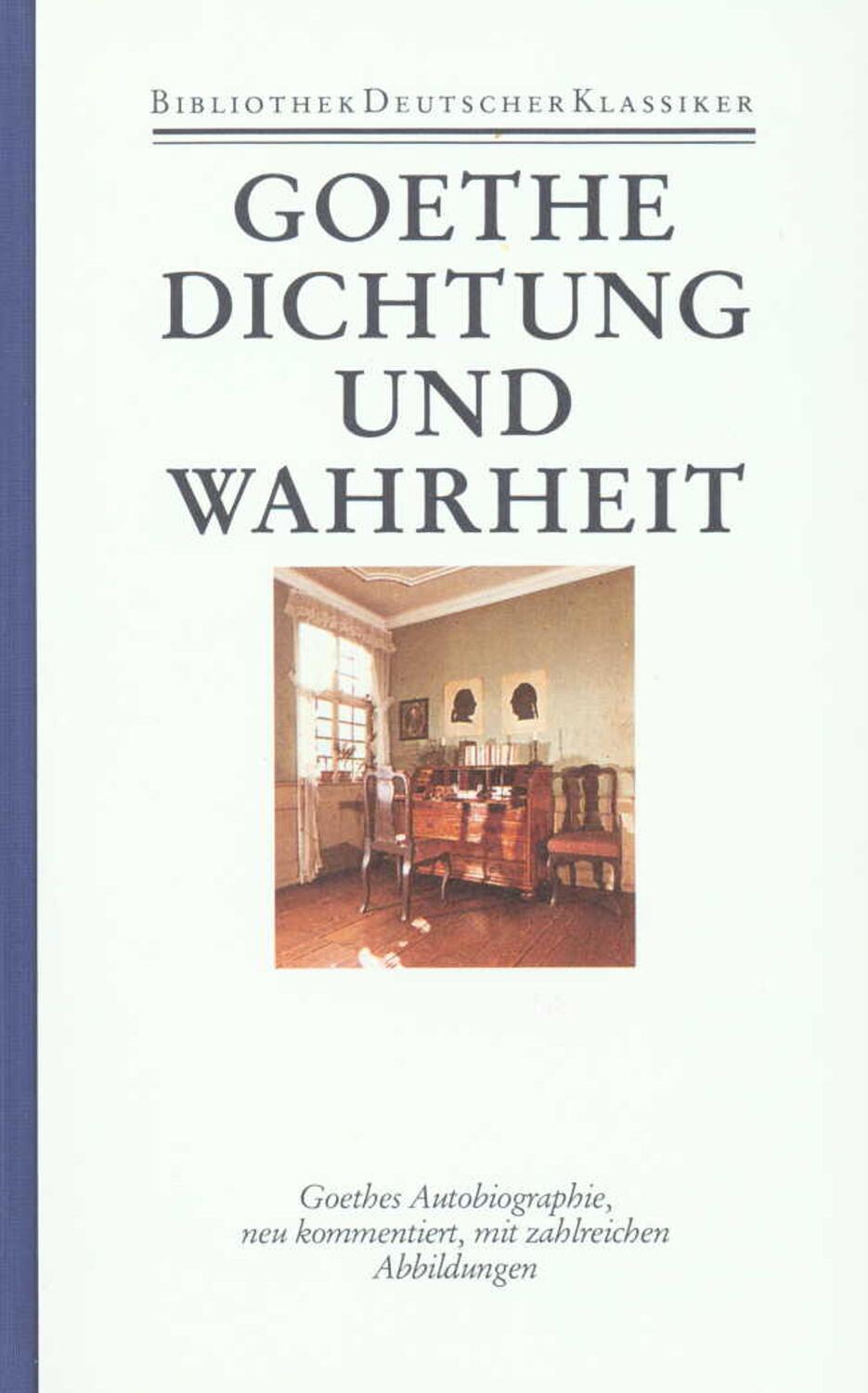 Cover: 9783618603405 | Autobiographische Schriften 1. Dichtung und Wahrheit | Goethe | Buch