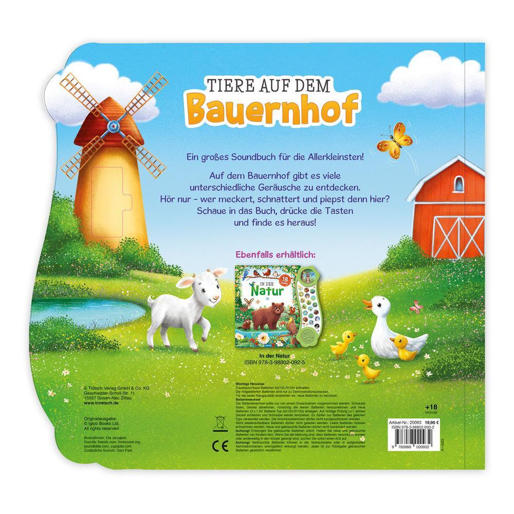 Bild: 9783988020932 | Trötsch Soundbuch Tiere auf dem Bauernhof | Trötsch Verlag | Buch