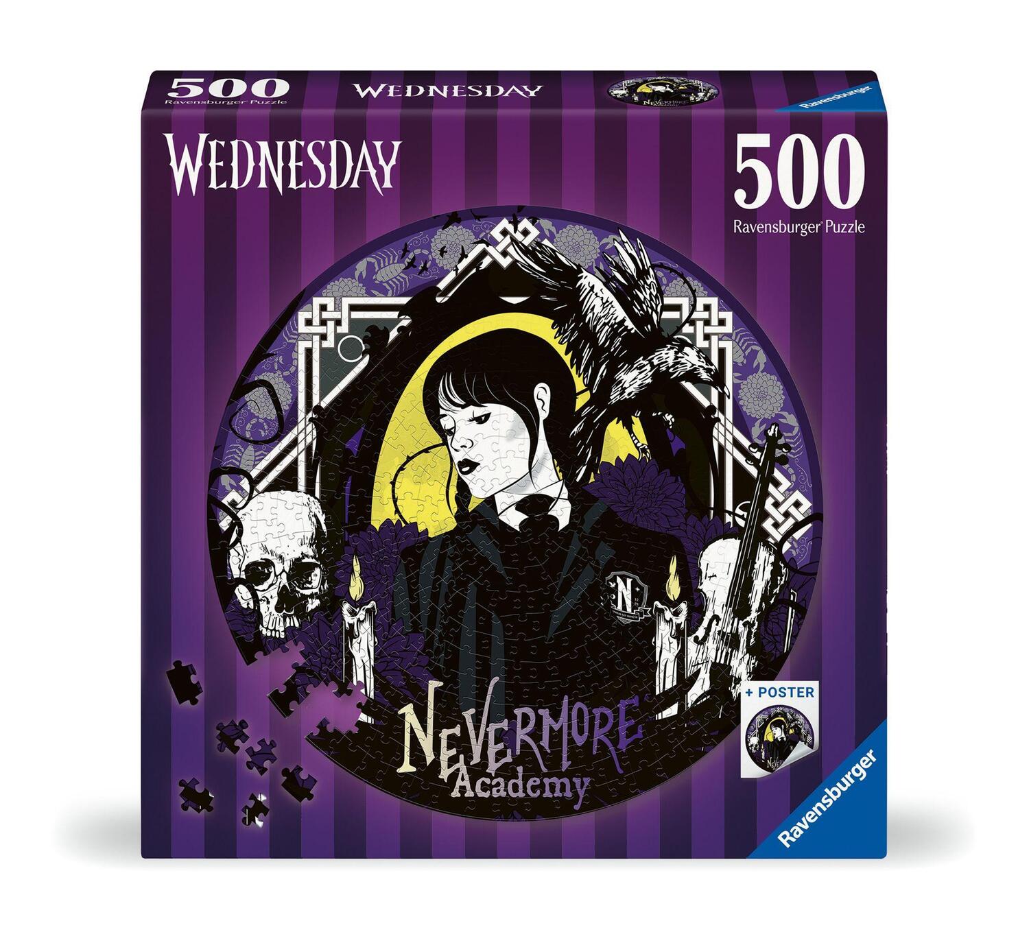 Cover: 4005556175734 | Ravensburger Puzzle 17573 - Nevermore Academy - 500 Teile Wednesday...