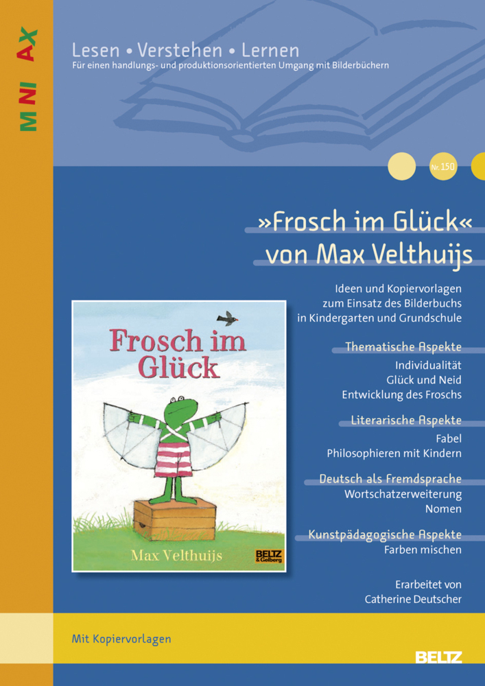 Cover: 9783407629890 | "Frosch im Glück" von Max Velthuijs | Broschüre | Ringösenheftung