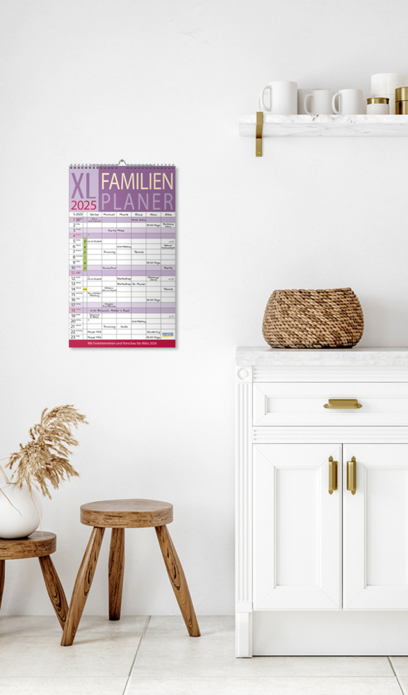 Bild: 9783731876977 | XL Familienplaner 2025 | Korsch Verlag | Kalender | Spiralbindung